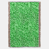 William Morris Willow Bough, Emerald Green Deken (Voorkant Verticaal)