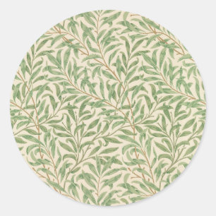 William Morris Willow Bough Garden Flower Classic Ronde Sticker