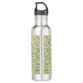 William Morris Willow Bough Garden Flower Classic Waterfles (Achterkant)