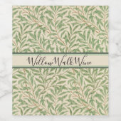 William Morris Willow Bough Garden Flower Classic Wijn Etiket (Enkel label)