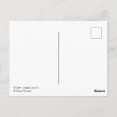 William Morris. Willow Bough. groen Briefkaart (Achterkant)