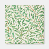 William Morris. Willow Bough. groen Magneet (Voorkant)