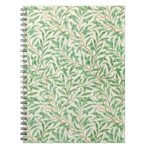 William Morris. Willow Bough.  groen Notitieboek