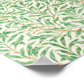 William Morris. Willow Bough.  groen Poster (Hoek)