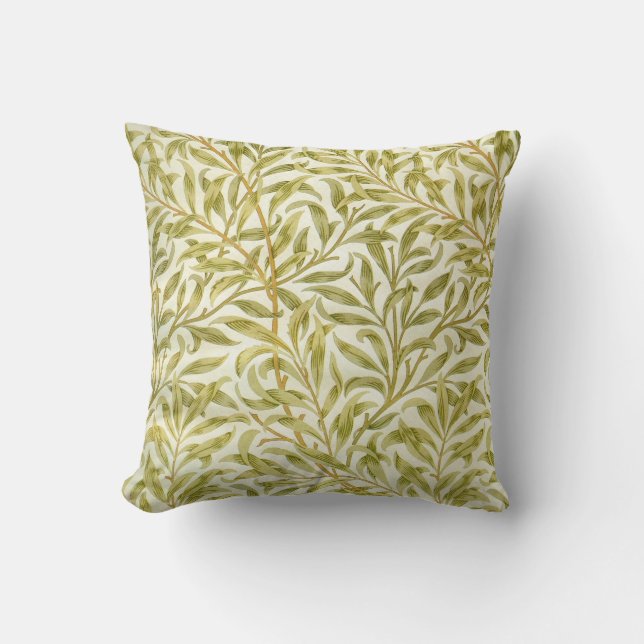 William Morris "Willow Bough" Kussen (Voorkant)