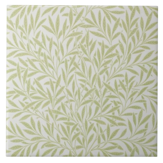 William Morris Willow Design Arts & Crafts Tile Tegeltje (Voorkant)