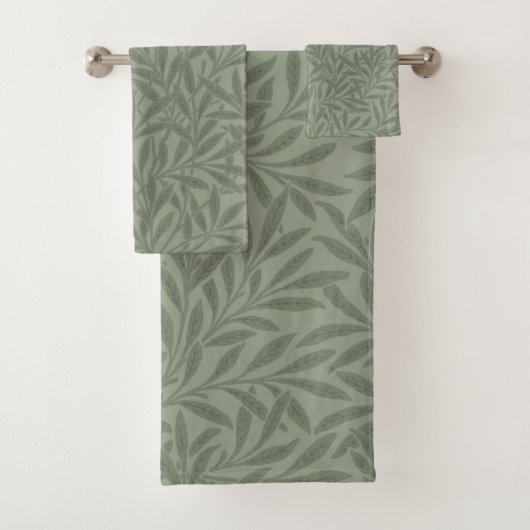 William Morris Willow Flower Classic Bad Handdoek (Insitu)