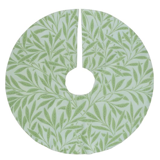 William Morris Willow Flower Classic Green Kerstboom Rok (Voorkant)