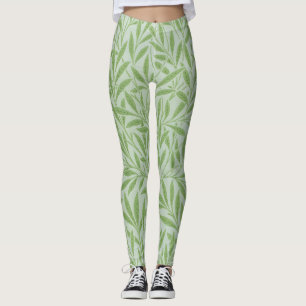 William Morris Willow Flower Classic Green Leggings