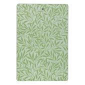 William Morris Willow Flower Classic Green Mini Klembord (Achterkant)