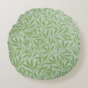William Morris Willow Flower Classic Green Rond Kussen