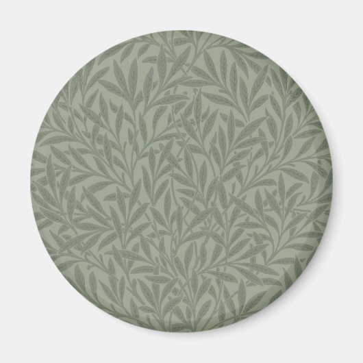 William Morris Willow Flower Classic Magneet (Voorkant)