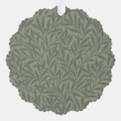 William Morris Willow Flower Classic Ornament Kaart (Achterkant)