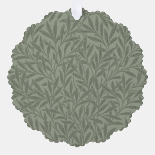 William Morris Willow Flower Classic Ornament Kaart (Voorkant)