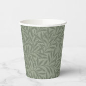William Morris Willow Flower Classic Papieren Bekers (Links)