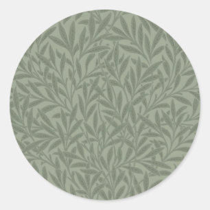William Morris Willow Flower Classic Ronde Sticker