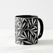 William Morris Willow Pattern, Black and White Mok (Voorkant rechts)