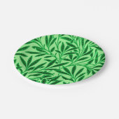 William Morris Willow Pattern, Light Jade Green Papieren Bordje (Gekanteld)
