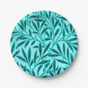 William Morris Willow Pattern, Turquoise & Aqua Papieren Bordje