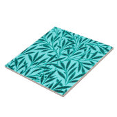 William Morris Willow Pattern, Turquoise & Aqua Tegeltje (Zijkant)