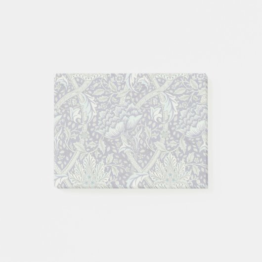 William Morris Windrush Blauw Bloempatroon Post-it® Notes (Voorkant)