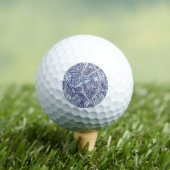 William Morris Windrush blauwe bloemen Golfballen (Insitu Shirt)