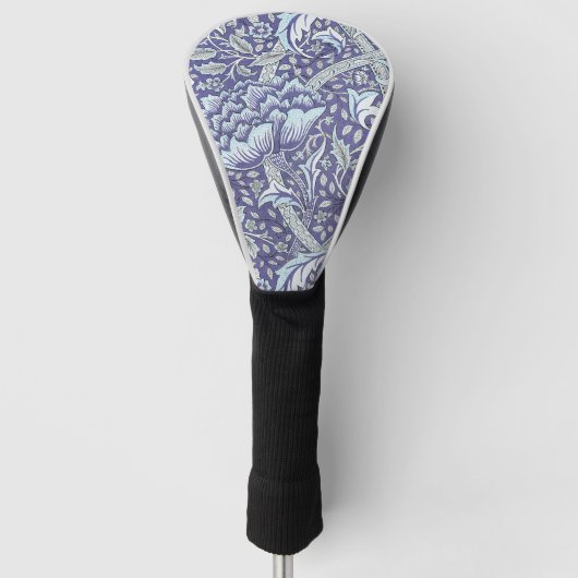 William Morris Windrush blauwe bloemen Golfheadcover (Voorkant)