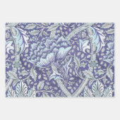 William Morris Windrush blauwe bloemen Inpakpapier Vel (Voorkant)