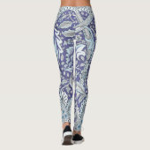 William Morris Windrush blauwe bloemen Leggings (Achterkant)