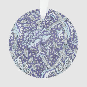 William Morris Windrush blauwe bloemen Ornament