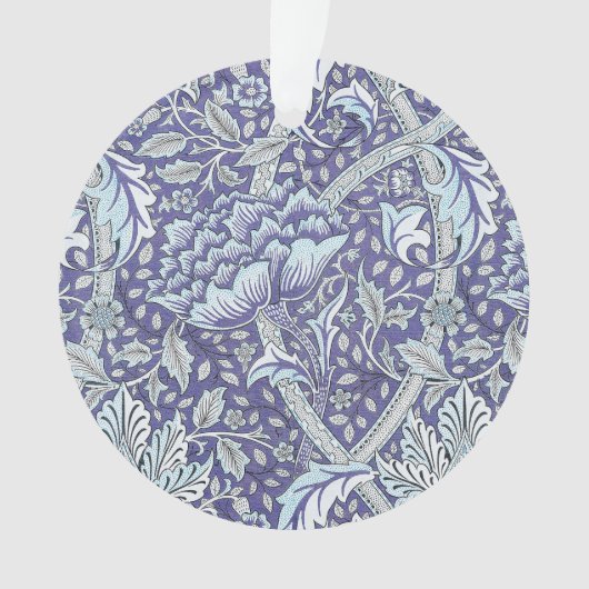 William Morris Windrush blauwe bloemen Ornament (voorkant)