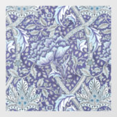 William Morris Windrush blauwe bloemen Raamsticker (Vel)