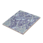 William Morris Windrush blauwe bloemen Tegeltje (Zijkant)