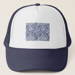 William Morris Windrush blauwe bloemen Trucker Pet