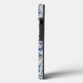 William Morris Windrush Blauwe Bloempatroon Case-Mate iPhone Case (Achterkant / Links)