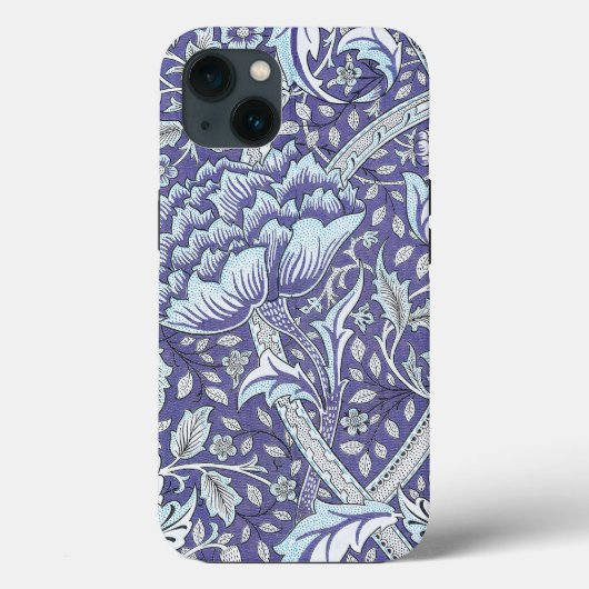 William Morris Windrush Blauwe Bloempatroon Case-Mate iPhone Case (Achterkant)