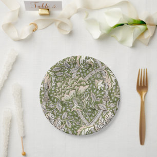 William Morris Windrush bloemen klassieker Papieren Bordje
