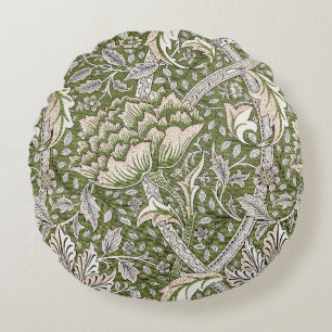 William Morris Windrush bloemen klassieker Rond Kussen