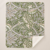William Morris Windrush bloemen klassieker Sherpa Deken (Voorkant)