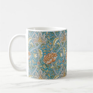 William Morris Windrush Bloempatroon Blauw Koffiemok