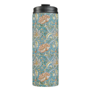 William Morris Windrush Bloempatroon Blauw Thermosbeker