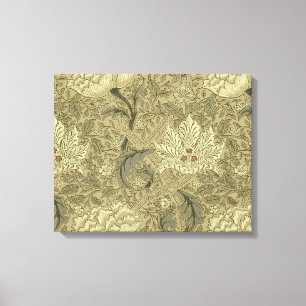 William Morris Windrush Bloempatroon: Vintage Canvas Afdruk