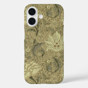 William Morris Windrush Bloempatroon: Vintage iPhone 16 Hoesje