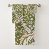 William Morris Windrush Floral Pattern Classic Bad Handdoek (Insitu)