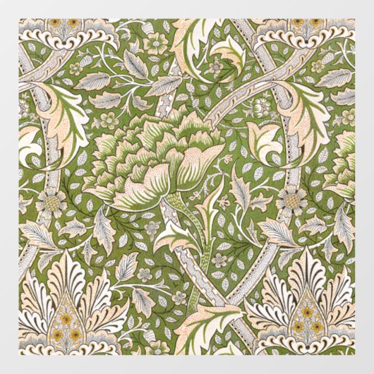 William Morris Windrush Floral Pattern Classic Raamsticker (Vel)