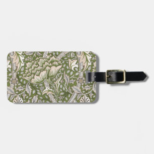 : William Morris Windrush Groen Patroon: Vintage Bagagelabel