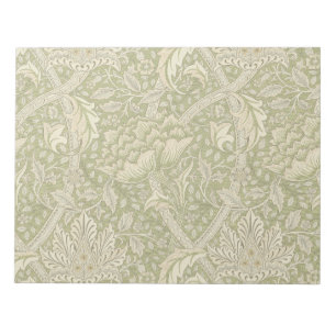 : William Morris Windrush Groen Patroon: Vintage Notitieblok