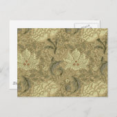 William Morris Windrush Wallpaper Pattern Briefkaart (Voorkant / Achterkant)