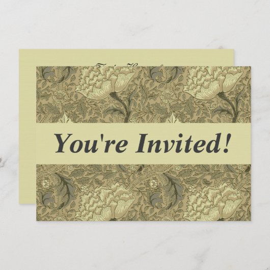 William Morris Windrush Wallpaper Pattern Kaart (Voorkant / Achterkant)