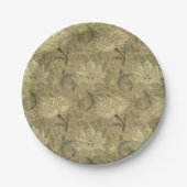 William Morris Windrush Wallpaper Pattern Papieren Bordje (Voorkant)